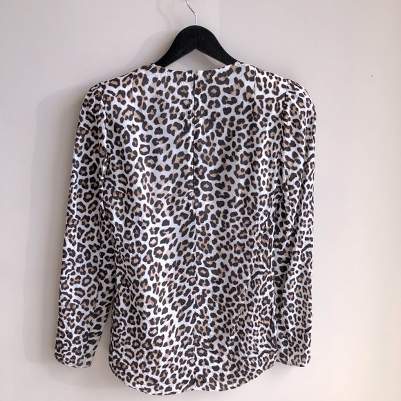 Carven silk leopard print top XS - Picture 2 of 2
